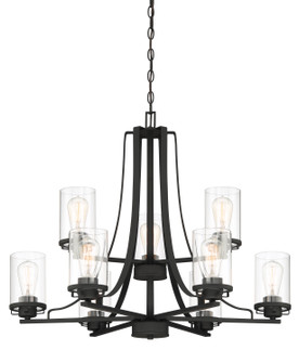 Jedrek Nine Light Chandelier in Black (43|93389BK)