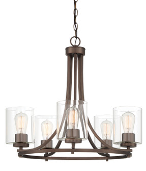 Liam Five Light Chandelier in Bronze (Satin Copper) (43|93085SCB)