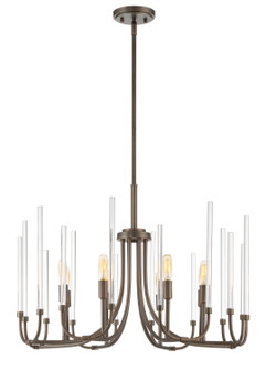 Laretto Eight Light Chandelier in Satin Copper Bronze (43|91788SCB)