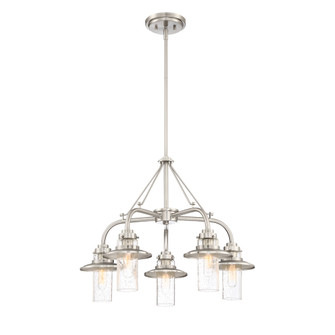 Dover Five Light Chandelier in Satin Platinum (43|91585SP)