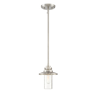 Dover One Light Mini Pendant in Satin Platinum (43|91530SSP)