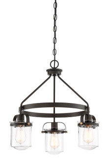 Jaxon Three Light Chandelier in Oil Rubbed Bronze (43|90683ORB)