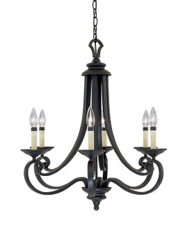 Barcelona Six Light Chandelier in Natural Iron (43|9036NI)