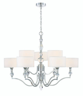 Evi Nine Light Chandelier in Chrome (43|89989CH)