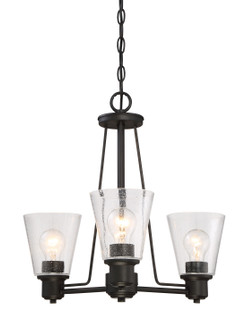 Printers Row Three Light Chandelier in Oil Rubbed Bronze (43|88083ORB)