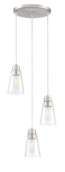 Echo Three Light Mini Pendant in Satin Platinum (43|878303SP)