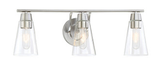 Echo Three Light Bath Bar in Satin Platinum (43|87803SP)