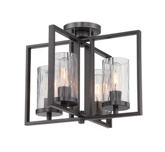 Elements Four Light Semi-Flush Mount in Charcoal (43|86511CHA)