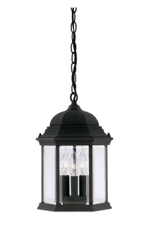 Devonshire Three Light Hanging Lantern in Black (43|2984BK)