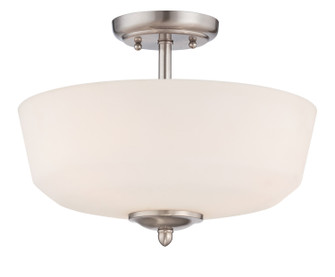 Darcy Three Light Semi-Flush Mount in Brushed Nickel (43|15006SF35)