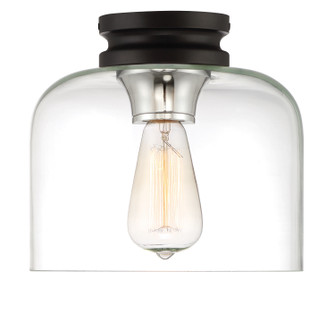 Ezra One Light Flushmount in Black (43|1261BK)