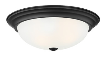 Decorative Flushmount Three Light Flushmount in Matte Black (43|1257LMBW)