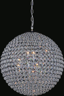 Globe 26 Light Chandelier in Chrome (401|QS8353P40C)