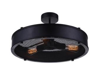 Tigris Three Light Flush Mount in Black (401|9904C163101)