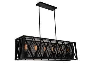 Tapedia Six Light Chandelier in Black (401|9889P416RC101)