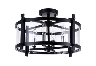 Miette Four Light Flush Mount in Black (401|9827C184101)