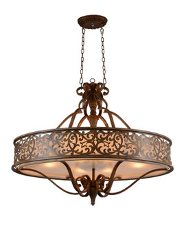 Nicole Six Light Chandelier in Brushed Chocolate (401|9807P396116)
