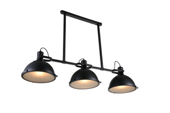 Strum Three Light Island Chandelier in Black (401|9760P503101)