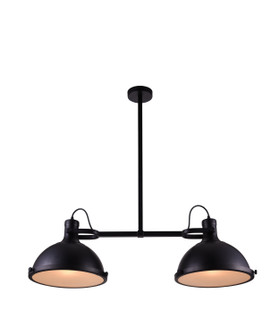 Strum Two Light Island Chandelier in Black (401|9760P372101)