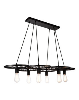 Ravi Six Light Chandelier in Black (401|9699P416101)