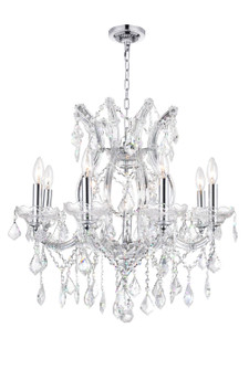 Maria Theresa Nine Light Chandelier in Chrome (401|8311P24C9Clear)