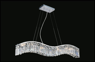 Glamorous Seven Light Chandelier in Chrome (401|8004P44CAClear)