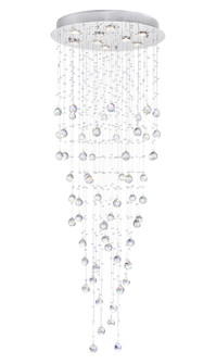 Rain Drop Nine Light Flush Mount in Chrome (401|6601C24CH35)