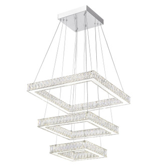 Florence LED Chandelier in Stainless Steel (401|5635P21ST3SClear)