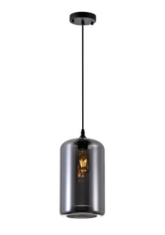 Glass One Light Mini Pendant in Black (401|5553P7Smoke)