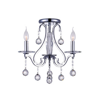 Valentina Three Light Flush Mount in Chrome (401|5507C18C3)