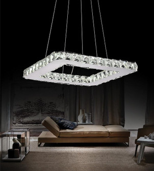 Ring LED Chandelier in Stainless Steel (401|5080P15STS)