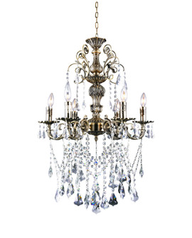 Brass Six Light Chandelier in Antique Brass (401|2011P24AB6)