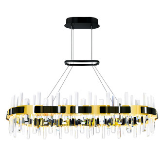 Aya LED Chandelier in Pearl Black & Titanium Gold (401|1592P43612RC)