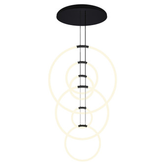 Hoops LED Chandelier in Black (401|1273P356101R)