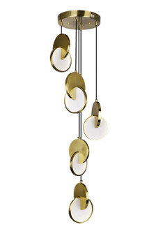 Tranche LED Pendant in Brushed Brass (401|1206P185629)