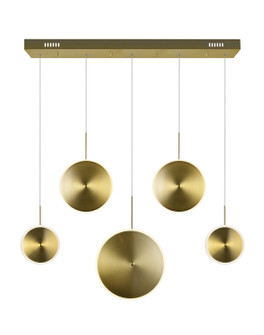 Ovni LED Island/Pool Table Chandelier in Brass (401|1204P435625)