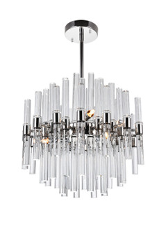 Miroir Eight Light Chandelier in Polished Nickel (401|1137P168613)