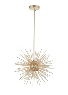 Savannah Six Light Chandelier in Gold Leaf (401|1034P166620)