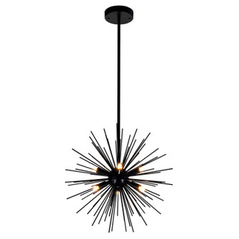 Savannah Six Light Chandelier in Black (401|1034P166101)