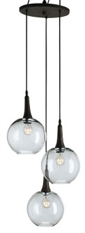 Beckett Three Light Pendant in Emery Rust/Clear (142|9969)