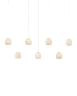 Lazio Seven Light Pendant in White/Silver (142|90001064)