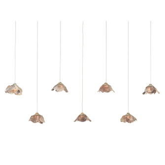 Catrice Seven Light Pendant in Natural Shell/Contemporary Silver Leaf (142|90001055)