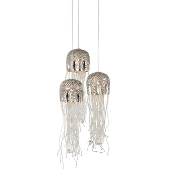 Medusa Three Light Pendant in Nickel/Clear/Silver (142|90001027)
