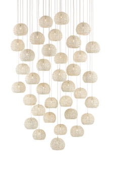 Piero 36 Light Pendant in Sugar White/Silver (142|90000915)