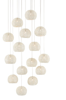 Piero 15 Light Pendant in Sugar White/Silver (142|90000912)