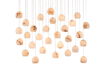 Lazio 30 Light Pendant in White/Silver (142|90000900)