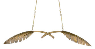 Tropical Two Light Chandelier in Antique Brass (142|90000765)