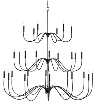 Tirrell 27 Light Chandelier in Antique Black (142|90000655)