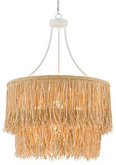 Samoa Four Light Chandelier in Gesso White/Natural Rope (142|90000649)