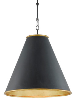 Pierrepont One Light Pendant in Antique Black/Contemporary Gold Leaf/Painted Gold (142|90000535)